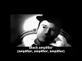 The S I G I T   - Black Amplifier lyrics on screen