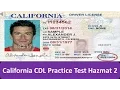 California CDL Practice Test Hazmat 2