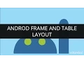 Android Frame Layout Android table Layout Android Tutorial for Beginners Edureka