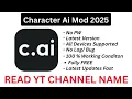 Character Ai mod terbaru 2025 | character ai latest Mod apk 2025