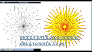 Coding a Flower Garden with Python Turtle Graphics