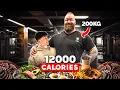 Download Lagu 24 HOURS ON THE PLATE OF THE NEW STRONGEST MAN IN THE WORLD (12,000 calories 💀)