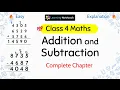 Class 4 Maths Addition and Subtraction Complete Chapter