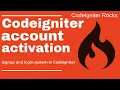 Account activation in Codeigniter Email activation in ci Email verification in ci