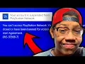 MY PSN ACCOUNT WAS SUSPENDED IN 2025