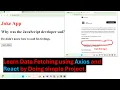 Build a JokeApp with React Axios Fetch Data from API Simple Project Tutorial