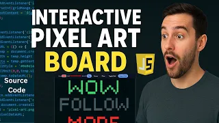 Create a Pixel Art Board with JavaScript Fun HTML CSS Project