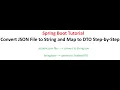 Convert JSON File to String and Map to DTO Step-by-Step explanation Spring Boot