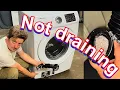 Front Load Washer NOT DRAINING Easy how to repair It May not be the Filter Samsung or LG Loader