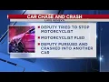 Walworth County deputy involved in crash while pursuing motorcyclist