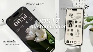 iOS 17 AESTHETIC CUSTOMIZATION custom iphone theme widgets icons tutorial