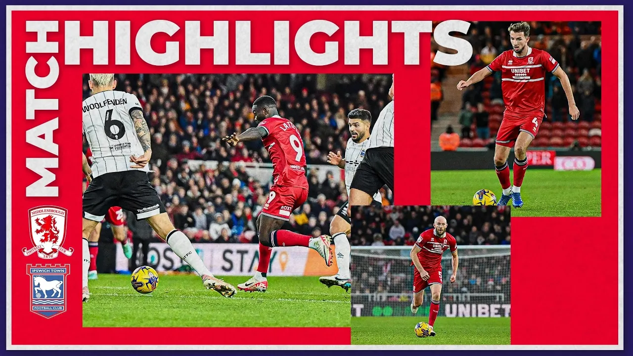 Match Highlights | Boro 0 Ipswich Town 2 | Matchday 20