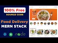 Food Delivery Web App Using MERN Stack free source code