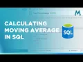 Moving Average in SQL S P 500 Price Example
