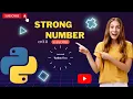 strong number in python by vivek mp python program interview questions in python
