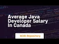 average java developer salary in canada