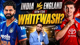INDIA vs ENGLAND 5th T20 Match Preview 🏏 | Can India Avoid Whitewash? 😱 Pitch Report & Prediction