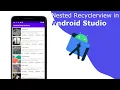 Nested Recyclerview in Android Studio