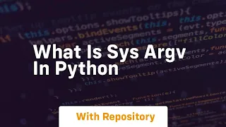 what is sys argv in python