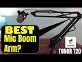 TONOR T20 Mic Arm Stand - Full Setup Review Best Budget Boom Arm for Podcast Mics