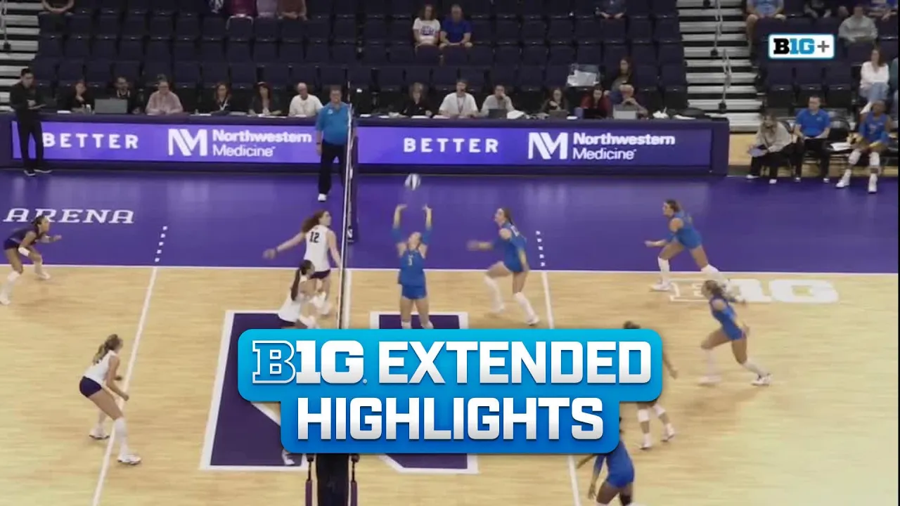UCLA at Northwestern | Extended Highlights | Big Ten Volleyball | 09/26/2026