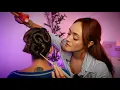 Download Lagu ASMR Ballroom Updo Hairstyle | Sleek Styling, Brushing, Gel Application \u0026 Relaxing Tingle Triggers