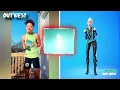 Fortnite Dances in REAL LIFE 100 SYNCED Get Griddy TikTok Dances Icon Emotes
