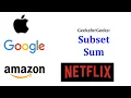MEDIUM Subset Sum Recursion Dynamic Programing