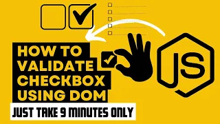 How to Validate Checkbox Within 9 minutes By Using JavaScript DOM Form Validation in Bangla 2025