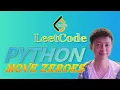 LeetCode Python Solutions 283 Move Zeroes