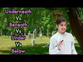 Difference - Underneath Vs Beneath Vs Under Vs Below Prepositions Havisha Rathore