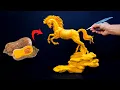 Vegetable Carving Horse Art In Pumpkin Carving