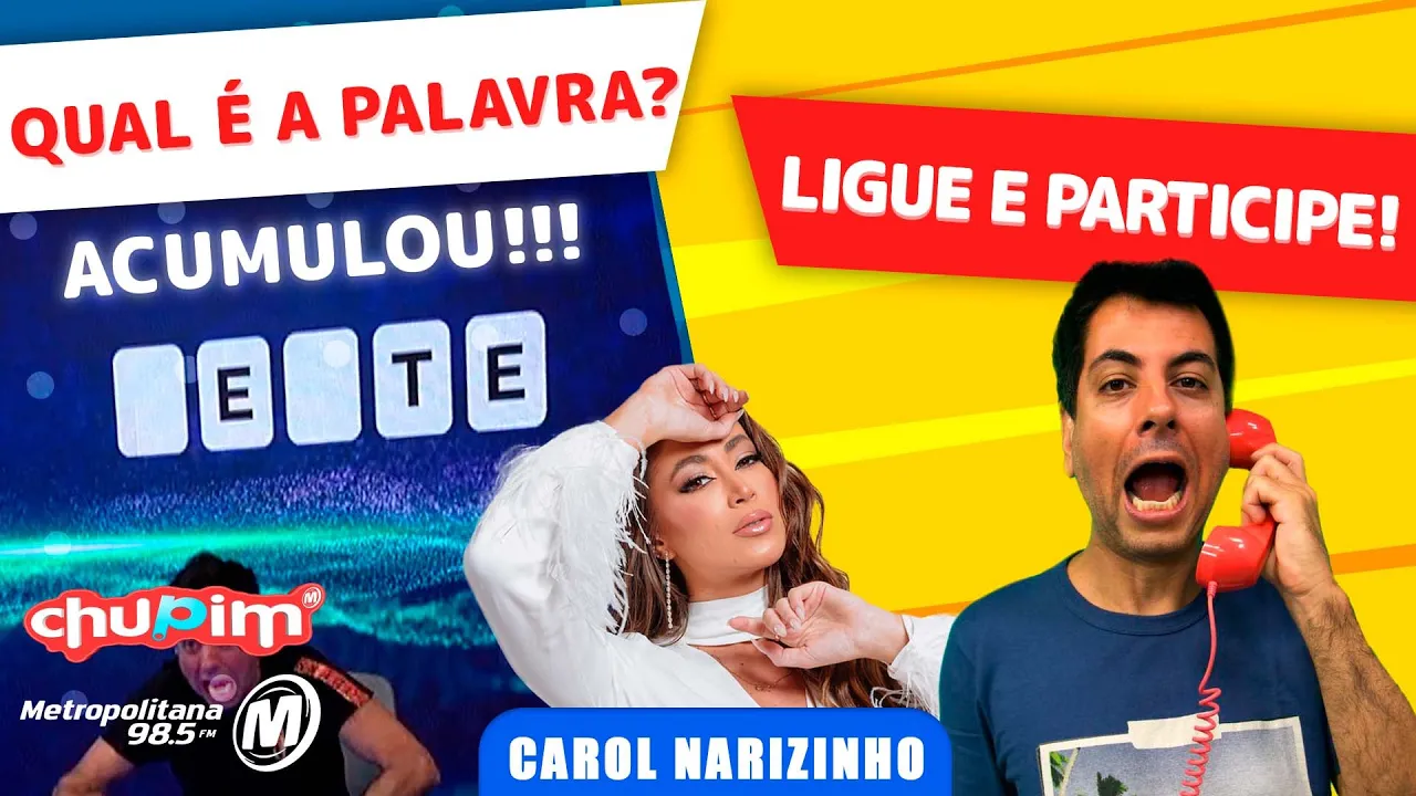 CAROL NARIZINHO - PALAVRA MISTERIOSA!!! - 26/06/2023