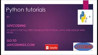 PYTHON TUPLES TUTORIALS LUVCODING