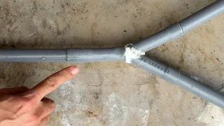 A Clever Trick for Making a Y Shaped Joint Without Buying One