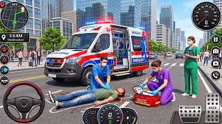 Ambulance City Rescue Simulator 3D Game - 911 US Emergency Ambulance - Android Gameplay