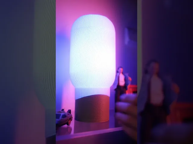 Minimal mixed texture desk lamp video thumbnail