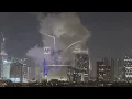 Download Lagu Sirens are heard in Tel Aviv and projectiles fly over the city as Iran hits Israel with missiles