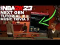 How to do Music Trivia 3 in NBA 2K23 NBA 2K23 Next Gen Tutorial