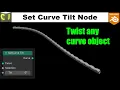 Set Curve Tilt node can twist any curve - Blender 4 2 Geometry node Tutorial