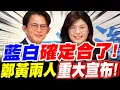【完整全紀錄－字幕版】藍白確定合了！黃國昌、鄭麗文二人～重大宣布！1119鄭黃會-公開高峰會談#柯文哲#藍白合