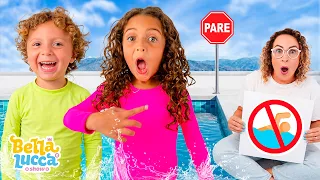 Regras de Conduta na Piscina para Crianças - Música Infantil por Bella e Lucca Show