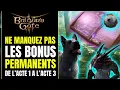 Tout les Buffs et Bonus PERMANENTS Acte 1 a 3 Comment les obtenir Baldur s Gate 3 Secrets Guide