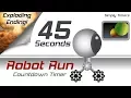 45 sec racing robot countdown timer with exploding ending