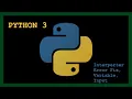 Python With Pycharm 3 - Interperter error fix variable input