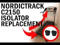 NordicTrack C2150 Treadmill - How to Replace Frame Isolators Noise Vibration Fix