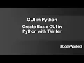 Create An Application Using Tkinter in Python Tkinter Application