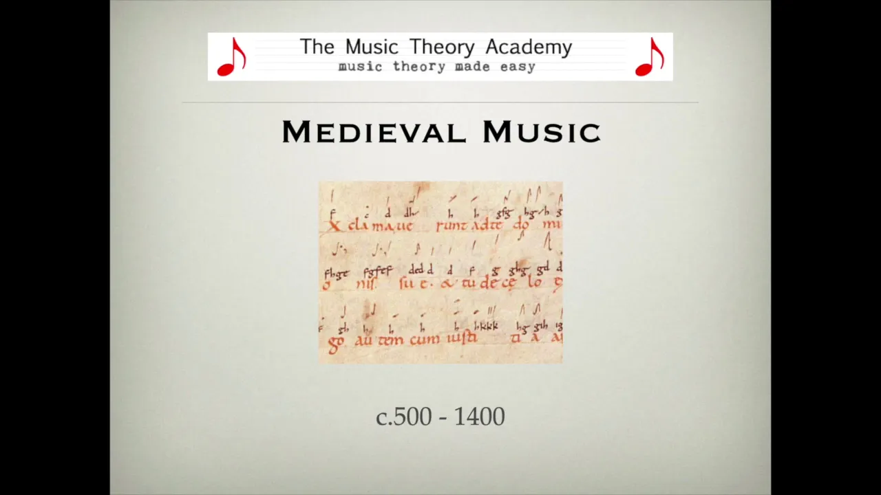 Medieval Music - A Quick Guide