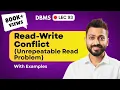 Lec-93 Read-Write Conflict or Unrepeatable Read Problem Database Management System