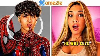 FAKE SKIPPING OMEGLE BADDIES AS SPIDERMAN
